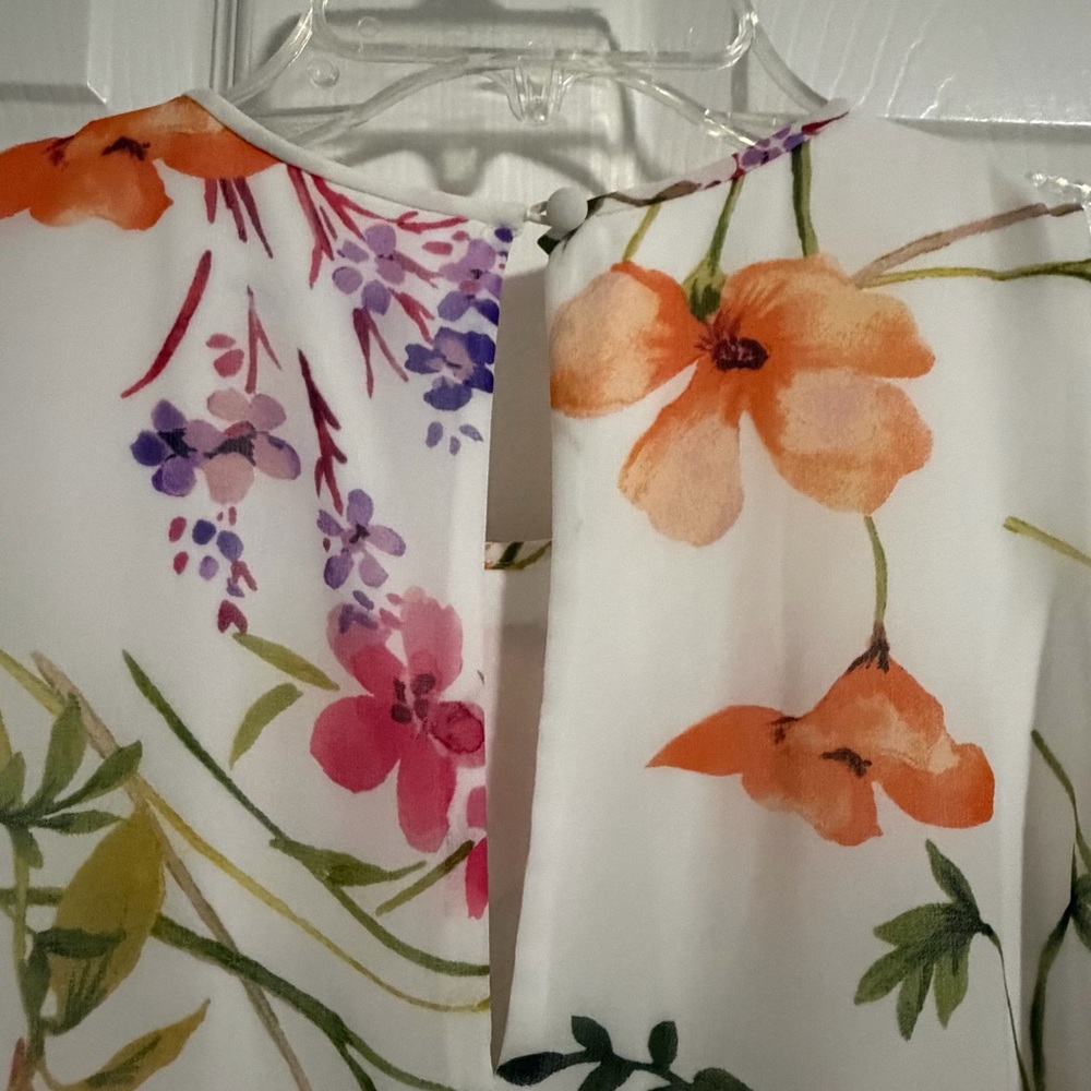 Calvin Klein Floral Sleeveless Dress - 10 - Picture 6 of 8